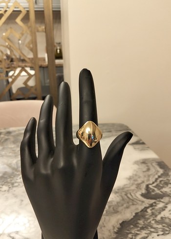 Parlak Altın Kadın Yüzük - Görsel 2