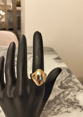 Parlak Altın Kadın Yüzük - Görsel 3