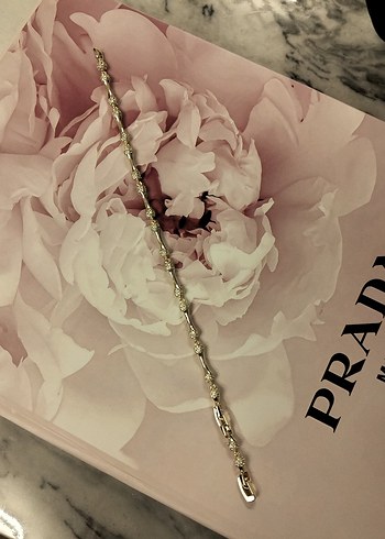 Parlak Altın Boncuklu Kadın Bileklik - Görsel 5