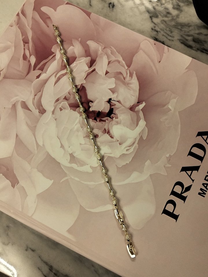 Parlak Altın Boncuklu Kadın Bileklik - Görsel 5