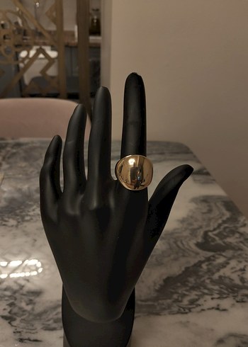 Parlak Altın Kadın Yüzük - Görsel 4