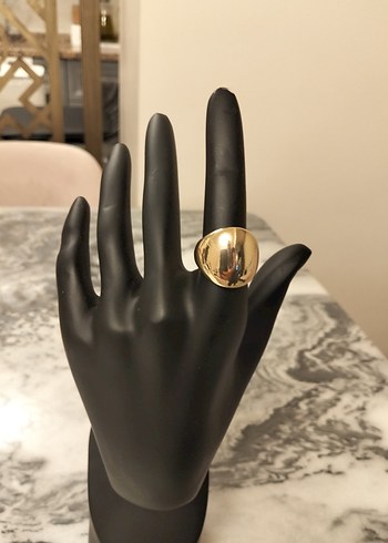 Parlak Altın Kadın Yüzük - Görsel 5