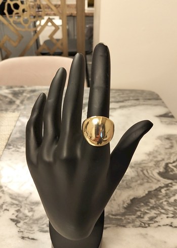 Parlak Altın Kadın Yüzük - Görsel 2