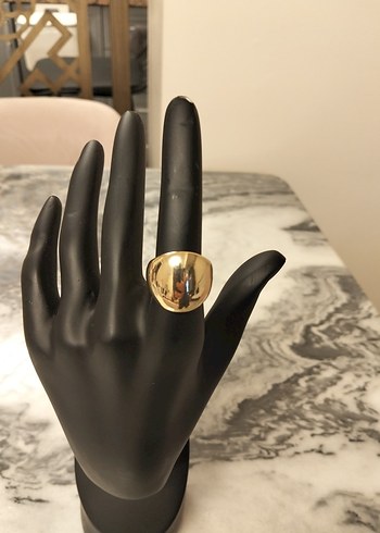 Parlak Altın Kadın Yüzük - Görsel 7