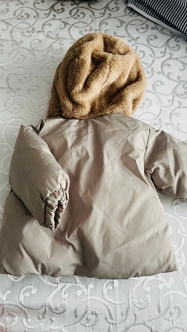 Kürklü Kapüşonlu Erkek Çocuk Mont - Görsel 4