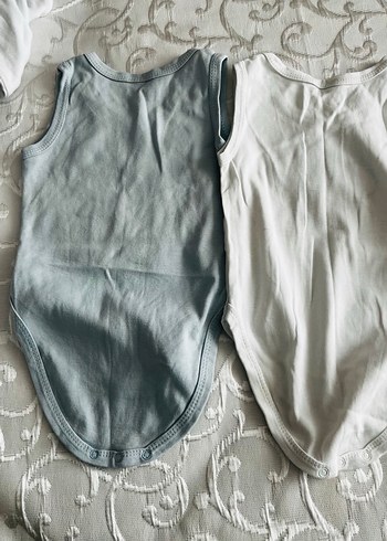 Erkek Bebek Kolsuz ve yarım kol Body 6adet - Görsel 2