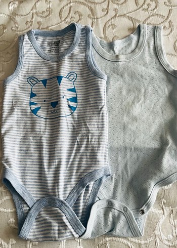 Erkek Bebek Kolsuz ve yarım kol Body 6adet - Görsel 6