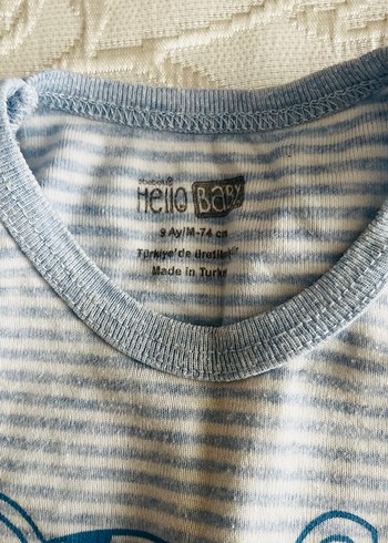 Erkek Bebek Kolsuz ve yarım kol Body 6adet - Görsel 7