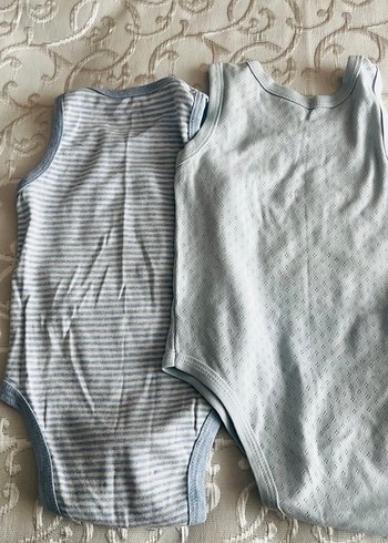 Erkek Bebek Kolsuz ve yarım kol Body 6adet - Görsel 8