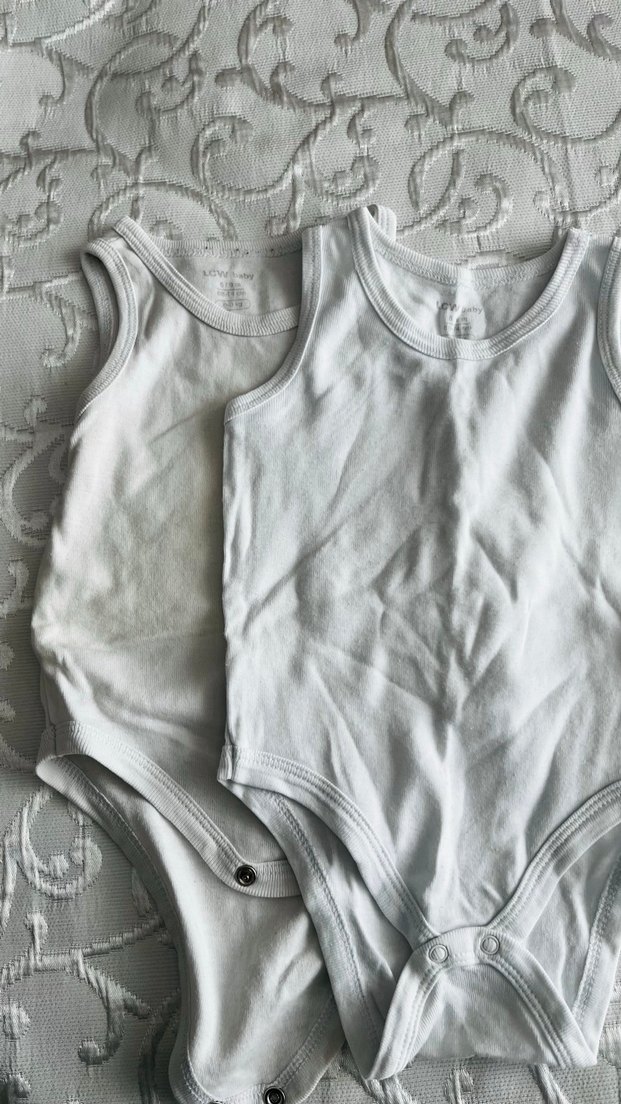 Erkek Bebek Kolsuz ve yarım kol Body 6adet - Görsel 3
