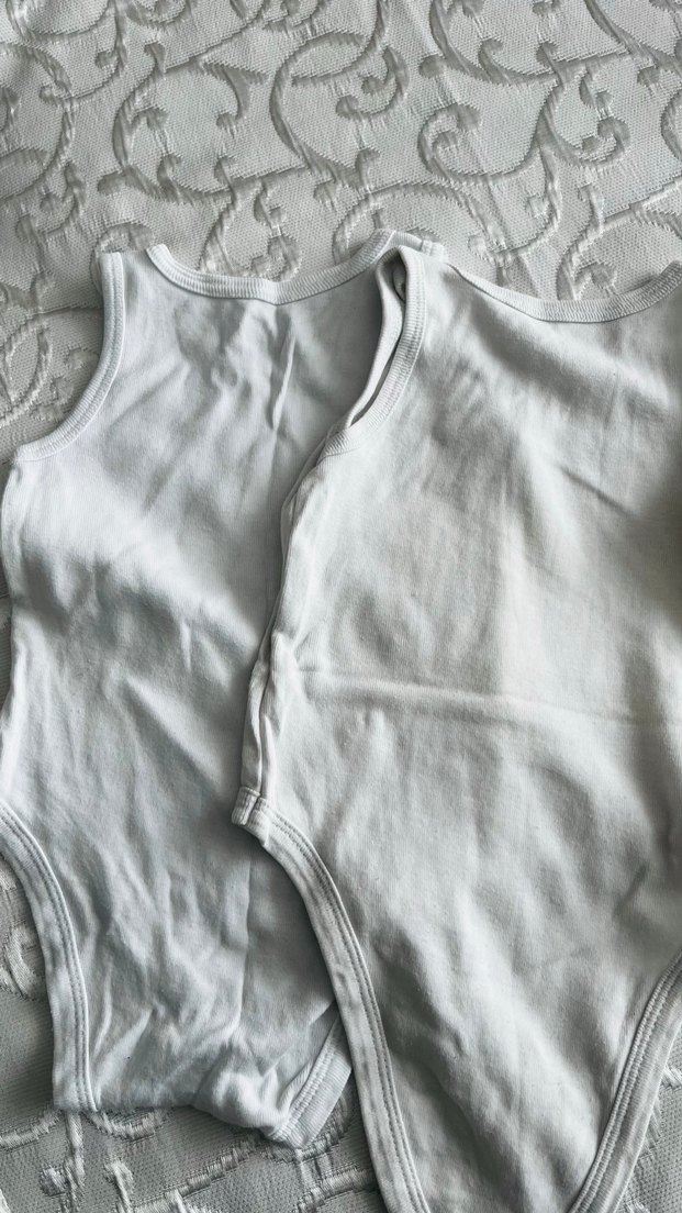 Erkek Bebek Kolsuz ve yarım kol Body 6adet - Görsel 5