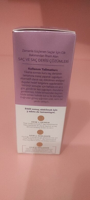 Diğer Clear scalpceuticals saç dökülmesine karşı serum