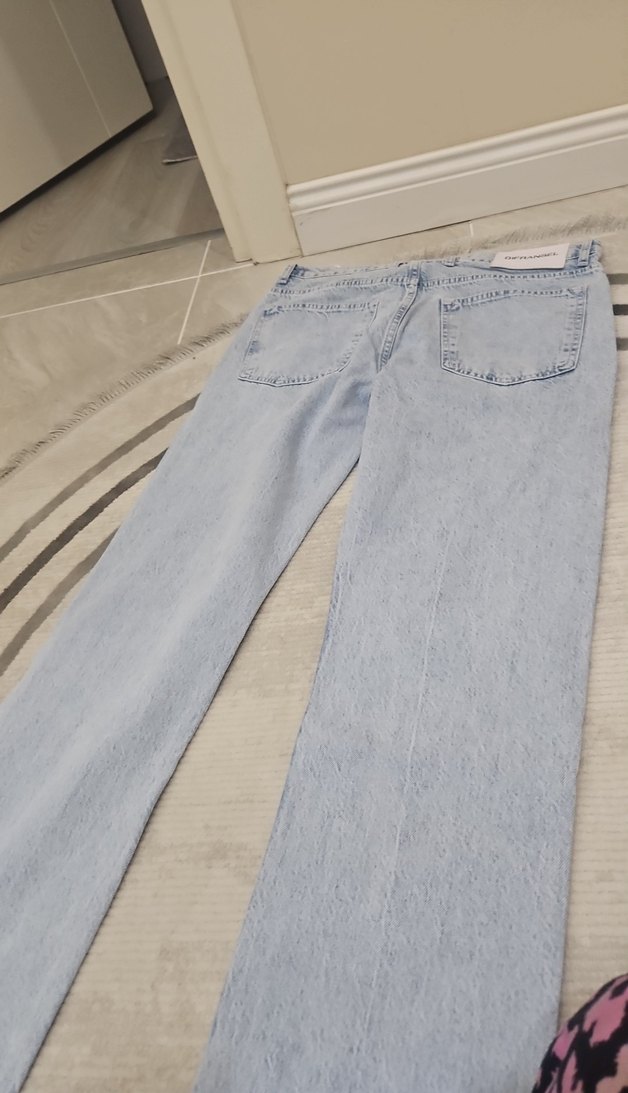 Mavi Bağcıklı Street Wear erkek Jean - Görsel 4