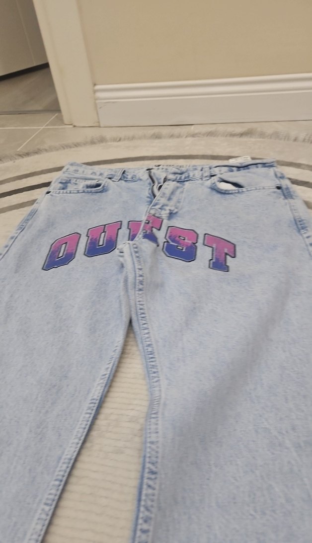 Mavi Bağcıklı Street Wear erkek Jean - Görsel 2