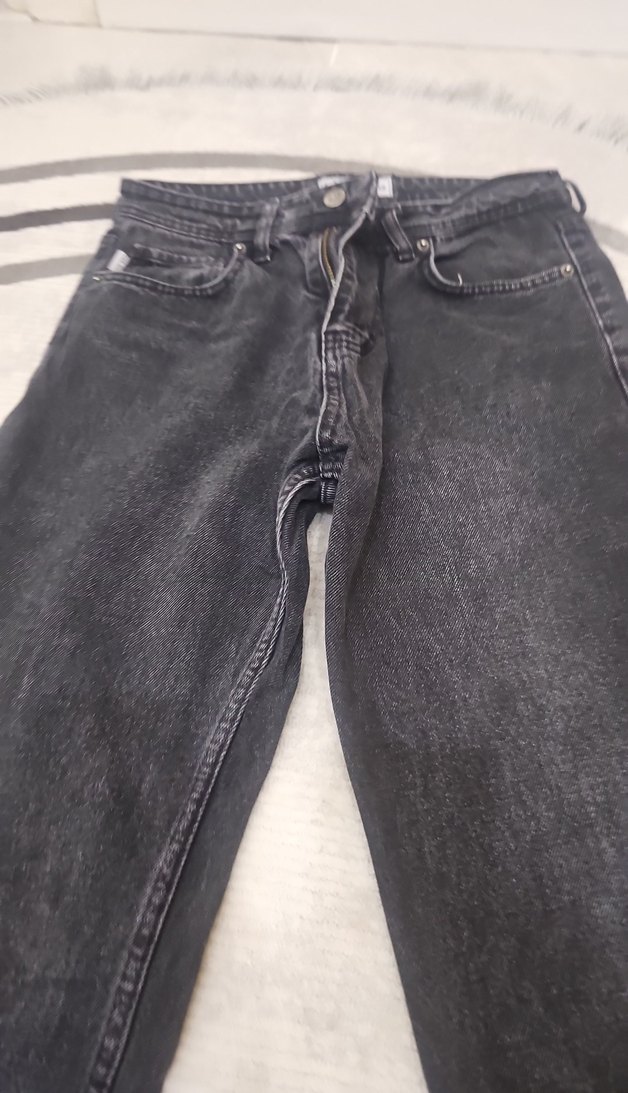 Gri Midi Denim erkek Jean Pantolon - Görsel 2