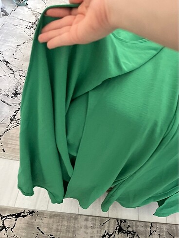 s Beden yeşil Renk yırtmaçlı pantolon