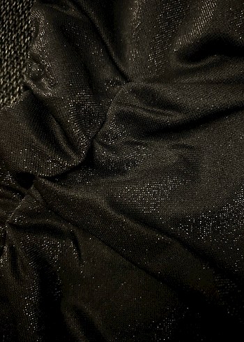 Siyah Simli Pilili İnce Askılı bluz - Görsel 4