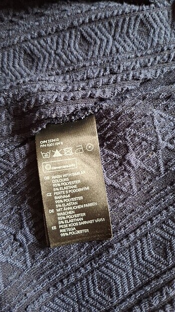 H&M MARKA L LACİVERT ELBİSE - Görsel 5