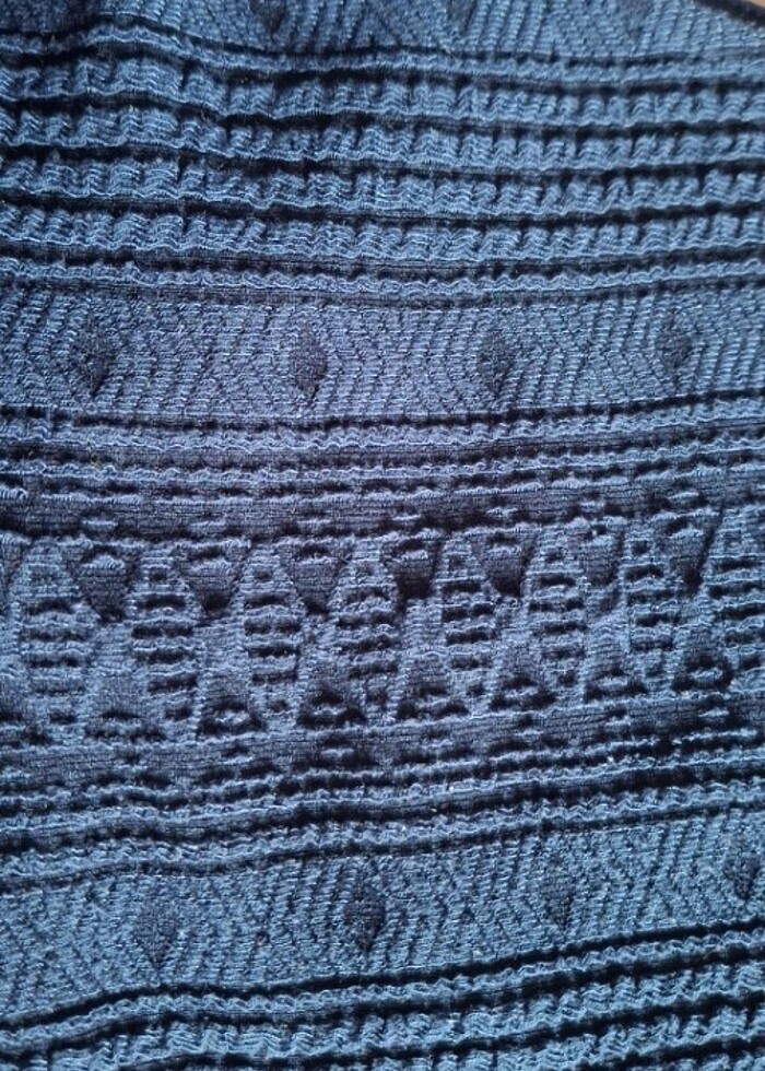 H&M MARKA L LACİVERT ELBİSE - Görsel 4