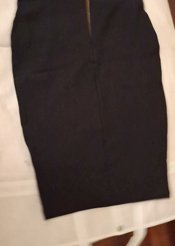 Adl xs Drapeli Siyah Midi Kadın Etek - Görsel 4