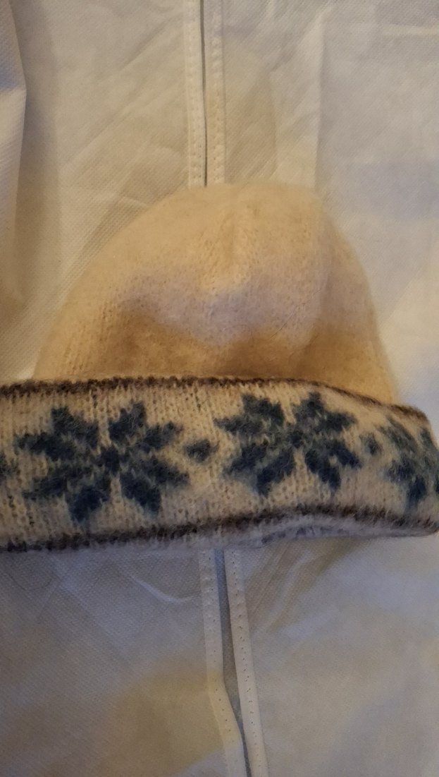 İCWSHEEP  WOOL Bej Gri Örgü Kadın Bere unısex - Görsel 2