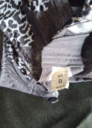 Gri Desenli Midi Sütyen 90-D - Görsel 3