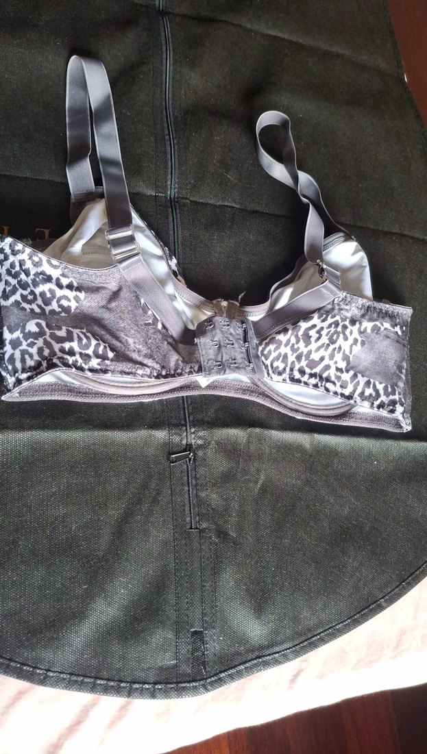 Gri Desenli Midi Sütyen 90-D - Görsel 2