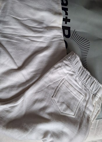 GİANİ FERORTİ L. Beyaz Beli lastıkli iki yanlarda bir arkada Cep - Görsel 4