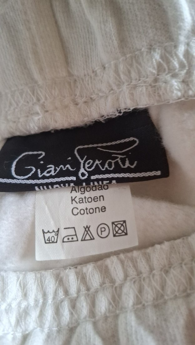 GİANİ FERORTİ L. Beyaz Beli lastıkli iki yanlarda bir arkada Cep - Görsel 2