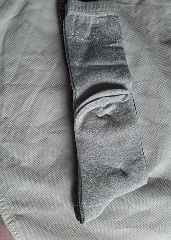 2 adet.Sheer Glitte Kahverengi sarı simli ve Gri simli - Görsel 2