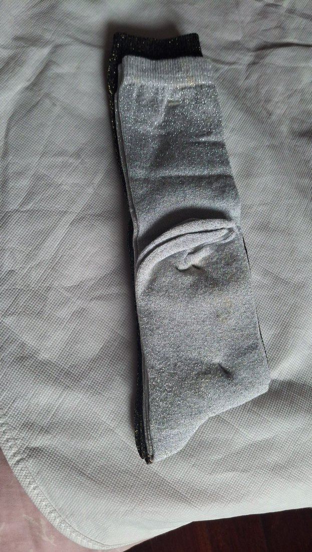 2 adet.Sheer Glitte Kahverengi sarı simli ve Gri simli - Görsel 2