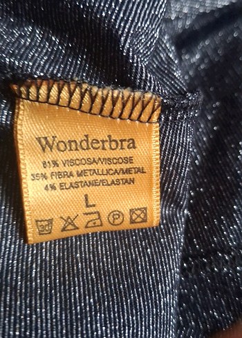 Parlak lame Siyah Kadın Bluz, Kısa Kollu - Görsel 4