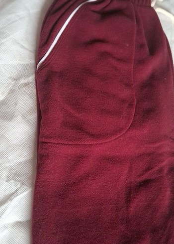 Bordo Polar Pantolon Unısex.2 cepli.Beli lastıklı ve baglı. - Görsel 2