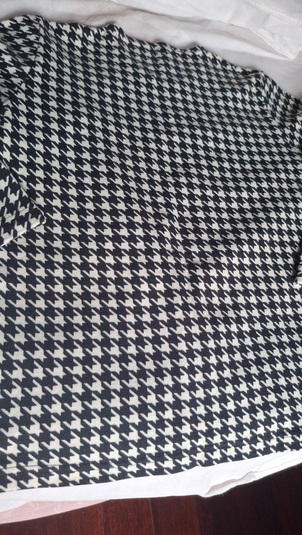 Beyaz siyah Kaz Ayagı.Uzun Kollu, Regular Fit - Görsel 2