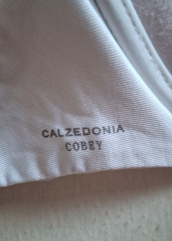 m Beden Calzedonıa Cobey Beyaz Fiyonk Detaylı Strappy Bikini Üstü