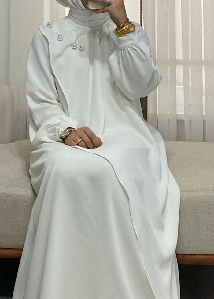 Beyaz abiye - Görsel 3