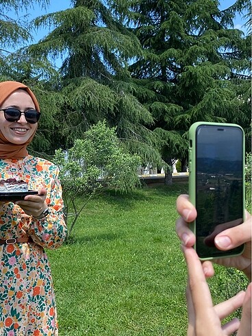 m Beden Trendyol modest çiçekli elbise
