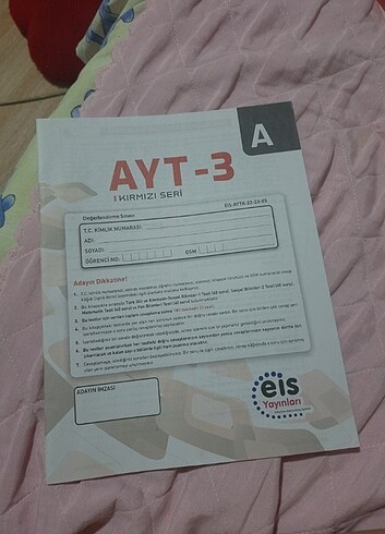  Beden Renk ayt denemeler