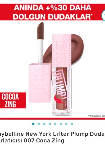 Maybelline New York Lifter Plump Dudak Parlatıcısı 007 Coca Zing