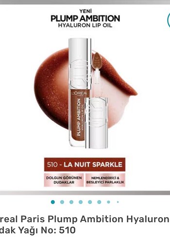 L'Oréal Plump Ambition Hyaluron Dudak Yağı 510