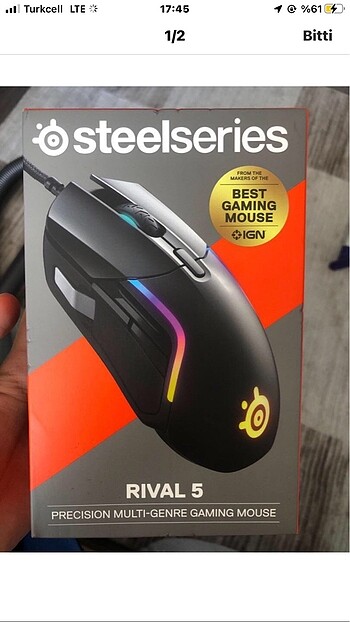 STEELSERIES RIVAL 5 GAMING MOUSE