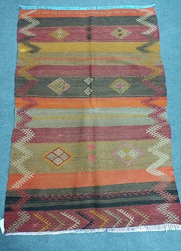 Eski antika el dokuma kilim 