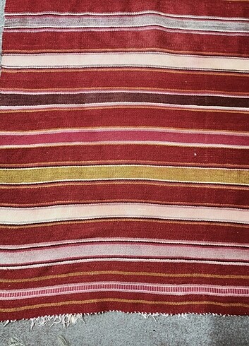 Diğer Eski el dokuma yüne pamuk kilim yolluk 