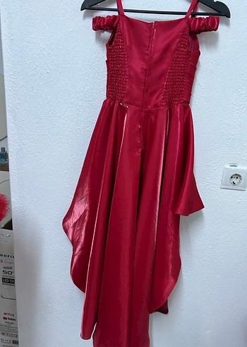 Abiye Bordo Drapeli Mini Abiye Elbise