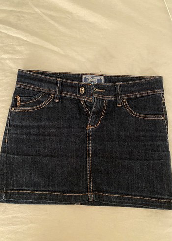 s Beden Stradivarius denim mini etek