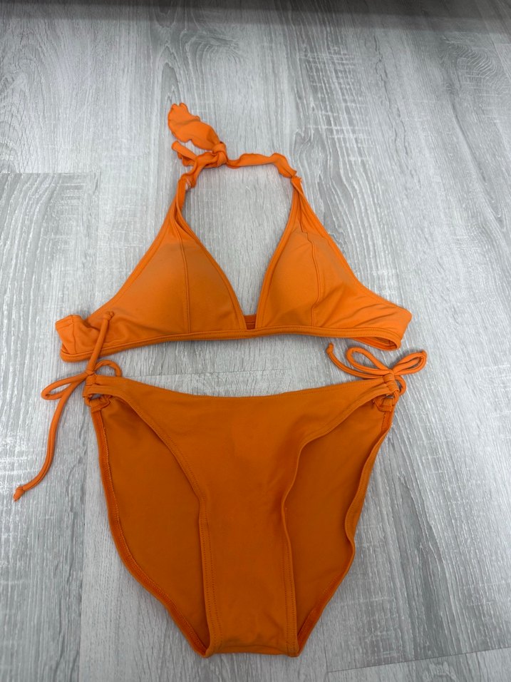 Turuncu İpli Kadın Bikini Takımı - Görsel 2