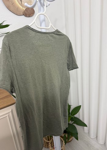 Gri Erkek Rahat Kesim Tişört - Görsel 2