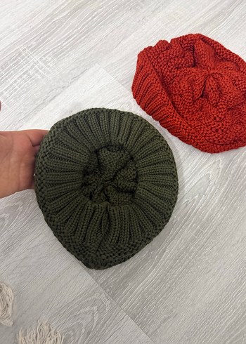 Kadın Renkli Örgü Bere Seti - Görsel 2