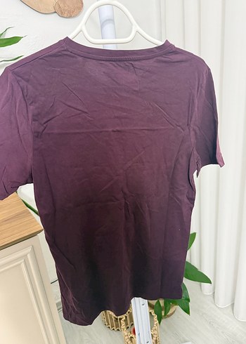 Bordo Baskılı Erkek Tişört - Görsel 2