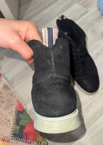 Siyah Deri Bağcıklı Erkek Bot - Görsel 6